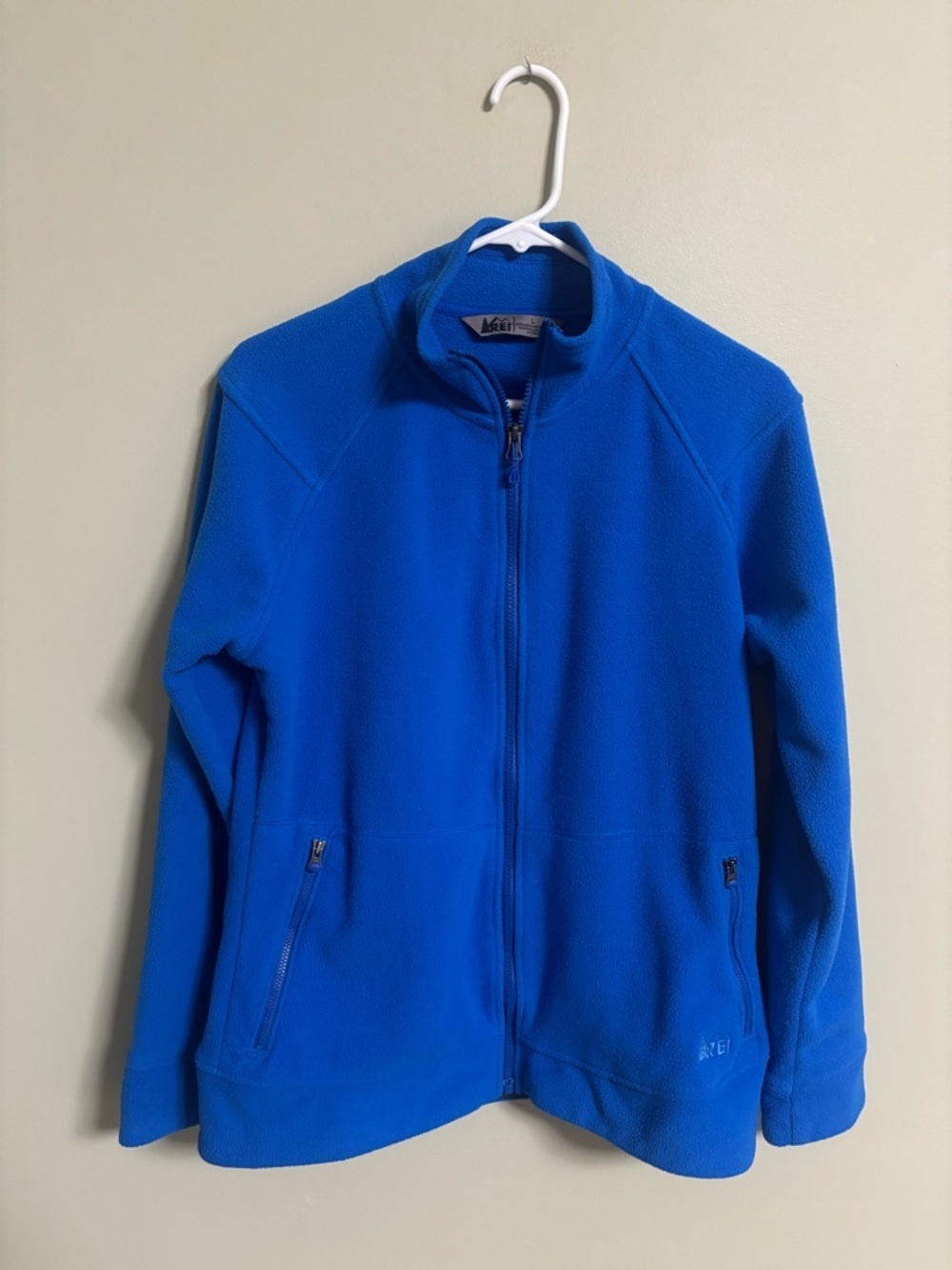 REI Warmup Fleece Full Zip Jacket Blue Womens Size Large Outdoors Gorpcore